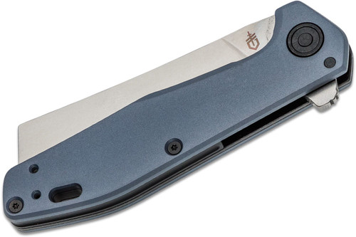 Gerber Fastball Flip Knife, 3" CPM-20CV Blade, Cleaver, Urban Blue