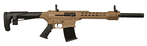 Gforce Arms GF25 12 Gauge Semi-Auto 3" 5+1 20" Flat Dark Earth Cerakote Threaded Barrel Flat Dark Earth Cerakote Receiver, Black Synthetic Stock GF2512FDE