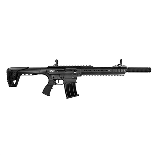 Gforce Arms GF25 12 Gauge Semi-Auto 3" 5+1 20" Black Cerakote Spiral Threaded Barrel, Black Cerakote Picatinny Rail Aluminum Receiver, Black Adjustable Synthetic Stock w/Black Rubber Grip GF251220