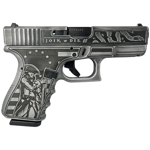 Glock 19 Gen 3 Custom "Live or Die Patriot Gray" Subcompact Handgun 9mm Luger 15/rd Magazines (2) 4.02" Barrel USA UI1950203 MODPATRIOT
