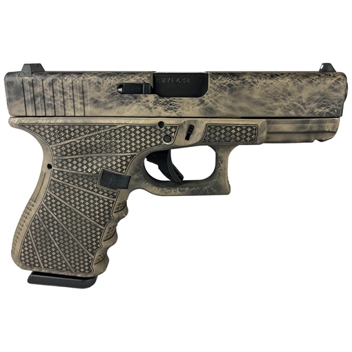 Glock 19 Gen 3 Custom "Marble Stipple Frame" Handgun 9mm Luger 15rd Magazines (2) 4" Barrel Austria PI1950203 MODMBSF