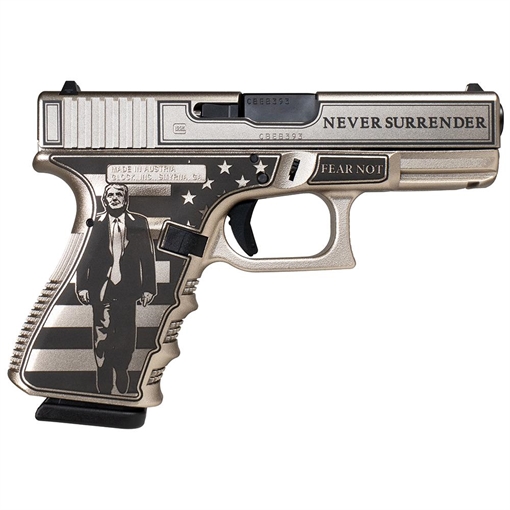Glock 19 Gen 3 Custom "Trump Fight" Handgun 9mm Luger 15rd Magazines (2) 4" Barrel Austria PI1950203 MODTF19