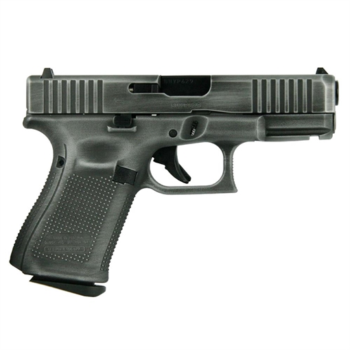 Glock 19 Gen 5 Custom "Distressed Crushed Silver Slide" Handgun 9mm Luger 15/rd Magazines (3) 4.02" Barrel Austria PA195S203 MODCSD