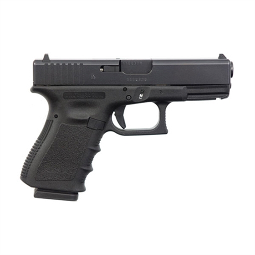Glock G23 Gen3 Compact 40 S&W 13+1 4.02" Black Polygonal Rifled Barrel, Matte Black Serrated Slide, Black Polymer Frame w/Picatinny Rail, Black Textured Finger Grooved Polymer Grip, USA Made UI2350203