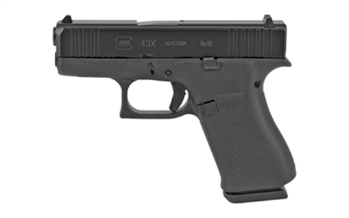 Glock 43x MOS Subcompact Handgun 9mm Luger 10/rd Magazine 3.41" Barrel Black USA REBUILT UR43509XFRMOS