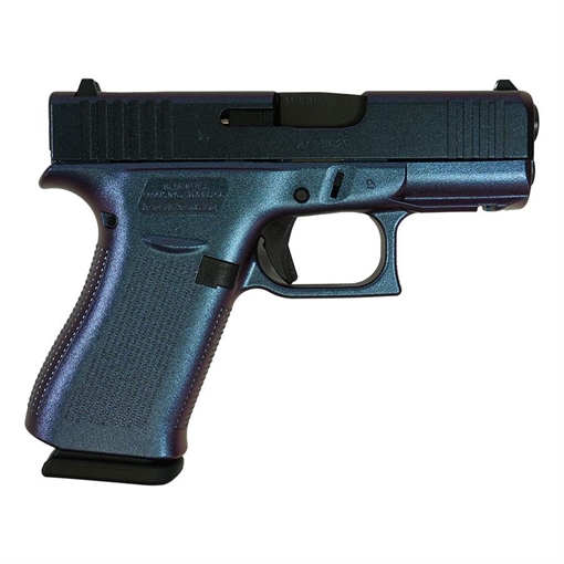 Glock 43X Mongoose Purple Handgun 9mm Luger 10rd Magazines(2) 3.4" Barrel Accessory Rail USA Made UX4350201FR MODMG