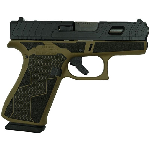Glock 43x MOS Custom "Kavorka FDE" Subcompact Handgun 9mm Luger 10rd Magazines (2) 3.41" Barrel USA UX4350201 MODKVKAF