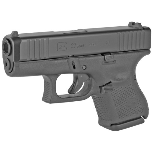 Glock 27 Gen5 .40 S&W, 3.43" Barrel, Fixed Sights, Black, 9rd
