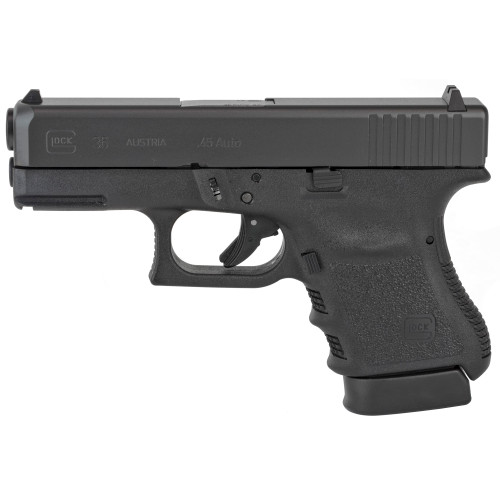 Glock 36 Gen3 *REFURBISHED* 45mm, 3.77" Barrel, Black, Polymer Frame, 6rd