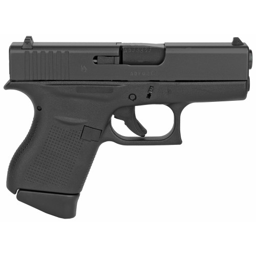 Glock 43 9mm, 3.41" Barrel, Black, Polymer Frame, 6rd