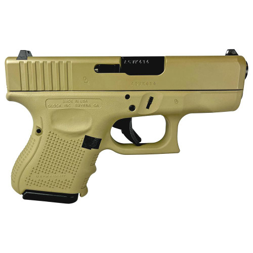 Glock G26 Gen 4 9mm, 3.4" Barrel, Flat Dark Earth, 10rd