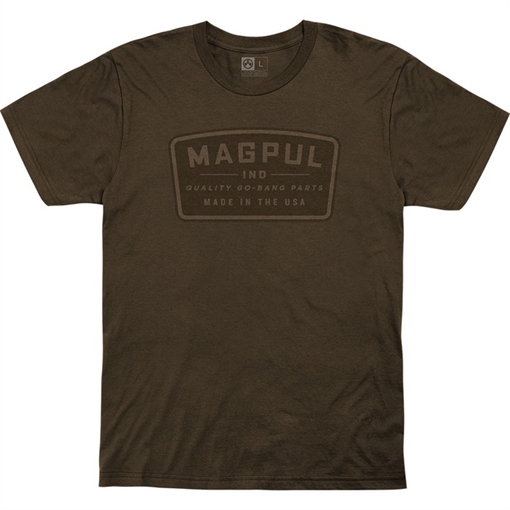 Magpul GO BANG PARTS COTTON T-SHIRT LARGE BROWN MAG1111-200-L
