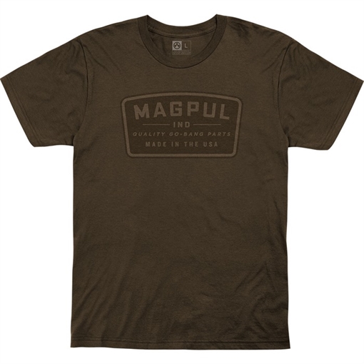 Magpul GO BANG PARTS COTTON T-SHIRT BROWN SMALL MAG1111-200-S