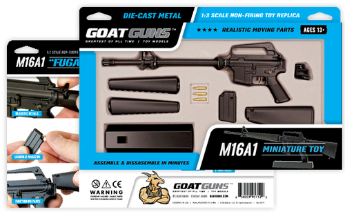 Goat Guns, 1:3 Scale die Cast M16A1 Vietnam Rifle Model, Black, 3rd