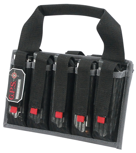 G-Outdoors Pistol Magazine Tote 10 Magazines Capacity-Black GPS-1006MAG