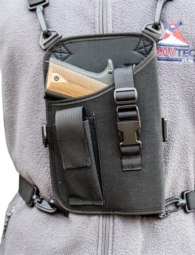 GrovTec US Inc Trail Pack Shoulder Black 1000D Nylon Harness Fits Large Semi-Auto Fits 4.50-5" Barrel Right Hand GTHL14905R