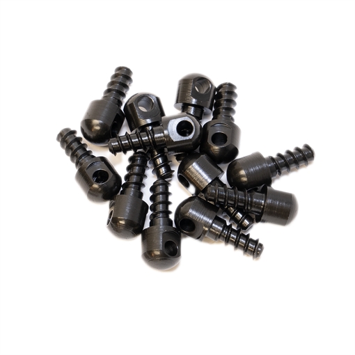 GrovTec US Inc Wood Screw Swivel Studs 0.5" 12-Pack Black GTHM60
