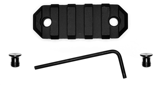 GrovTec US Inc 2.2 Inch 5 Slot Keymod Black Anodized GTSW227