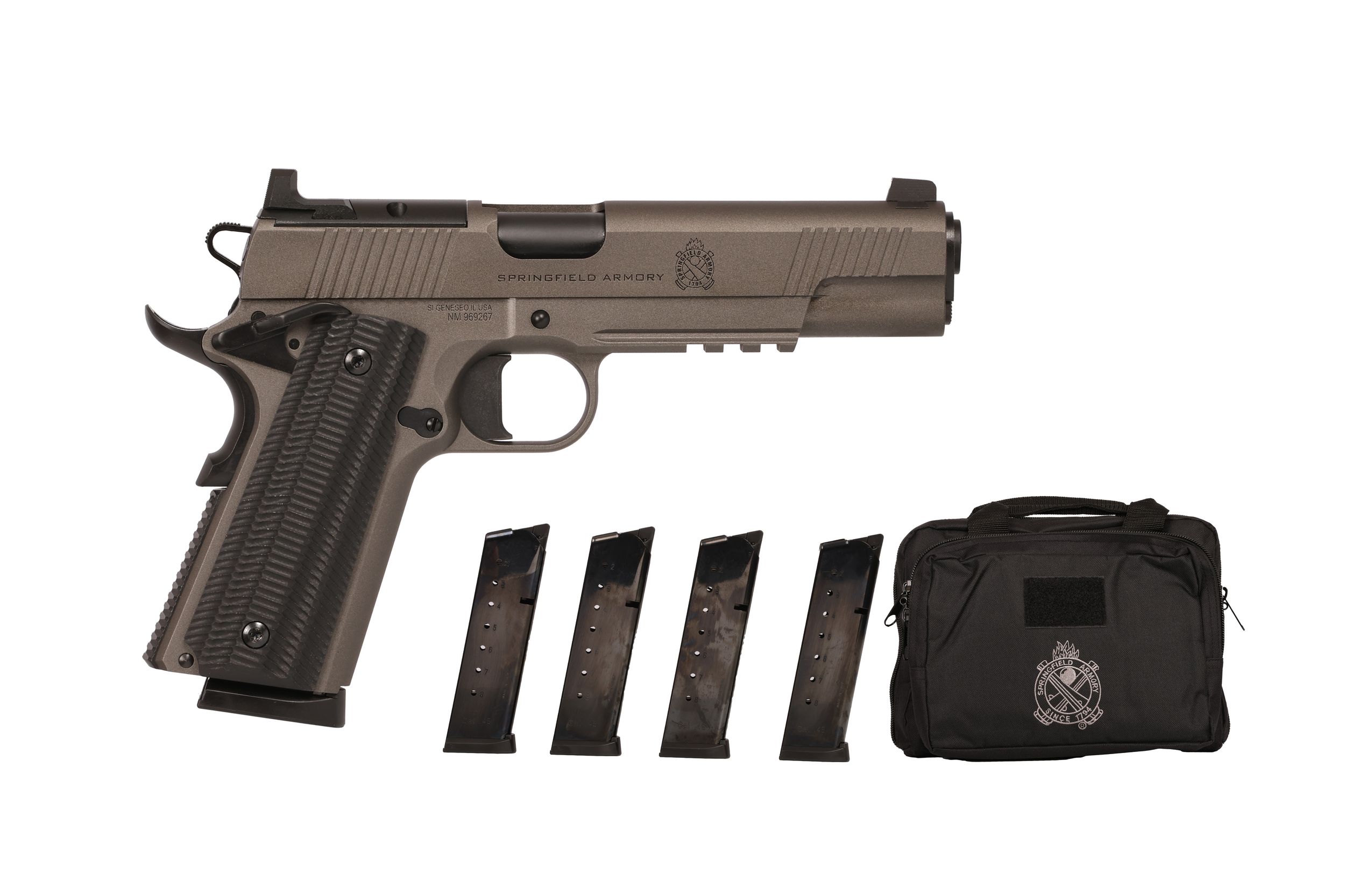 Springfield Operator AOS Pistol PO9230TAOS-PKG, 45 ACP, 5in, Black VZ G10 Grips, 8 Rds