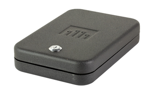 GunVault Nanovault Safe, 9.5"x6.5"x1.75" Cable, Black Key Lock NV200