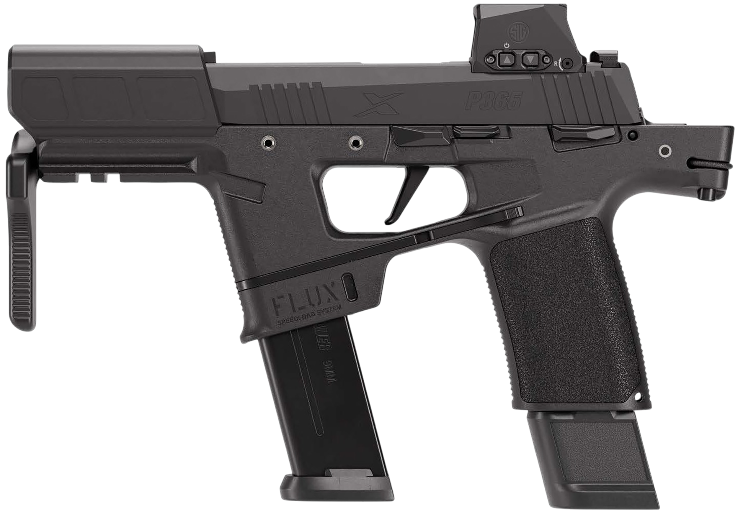 Sig Sauer P365 FLUX RXSL Pistol 365FLUX-9-BXR3-RXSL, 9mm, 6in, Synthetic Grips, 25 Rds