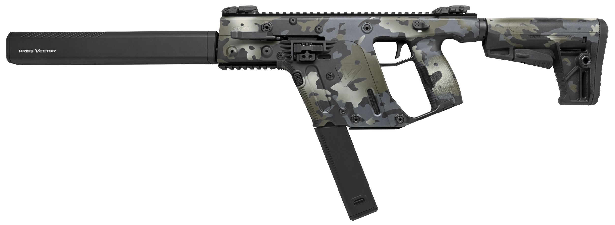 Kriss USA Vector CRB Rifle KV10-CMCBLK20, 10mm, 16", Collapsible 6-position Stock, 33 Rds