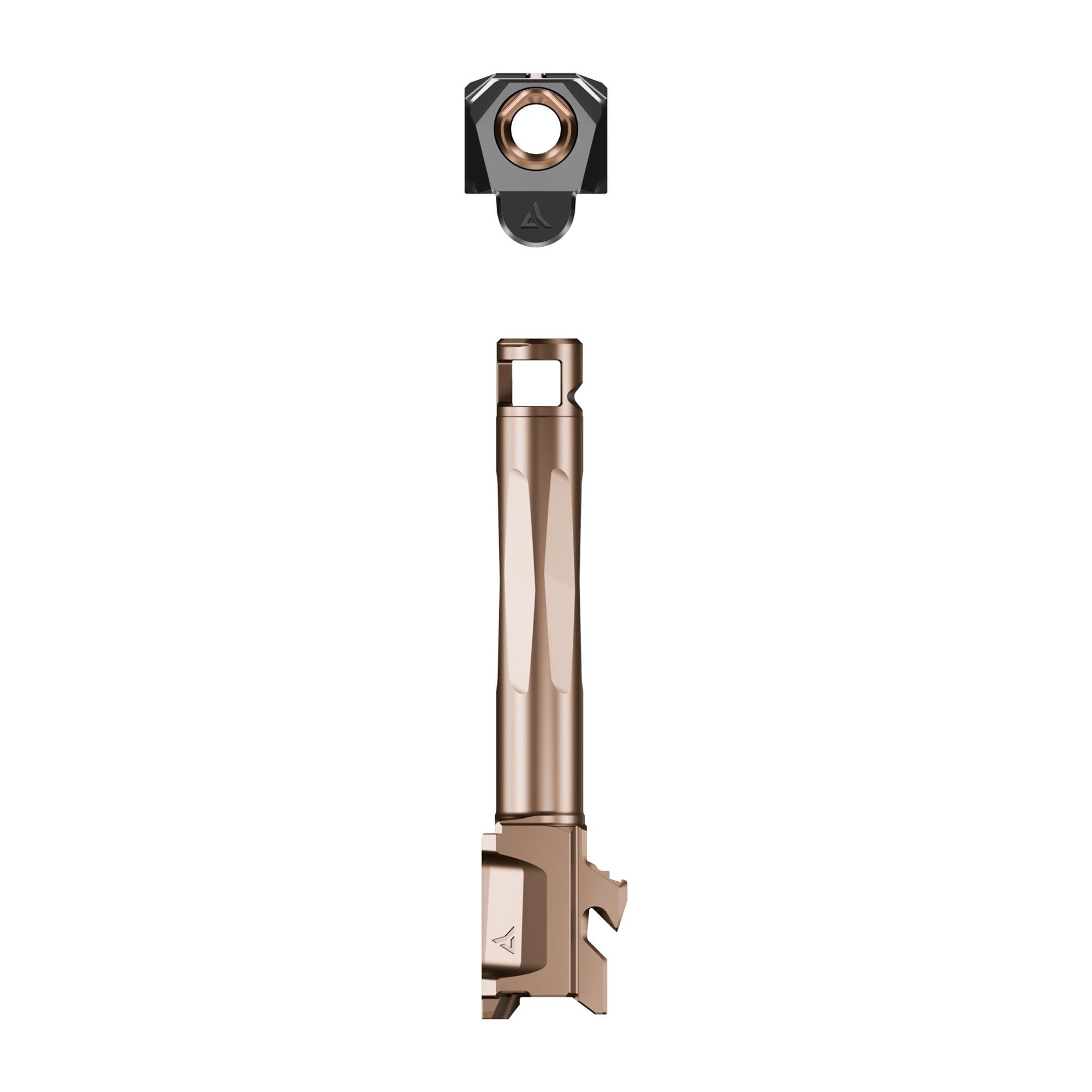 RADIAN Weapons Afterburner + Ramjet Barrel / Compensator R0945 For Ruger RXM, 4", Bronze