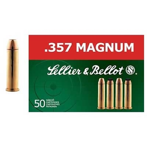 SELL & BELLOT 357 MAG 158G FMJ 50RD BOX 20 BOXES PER CASE SB357B