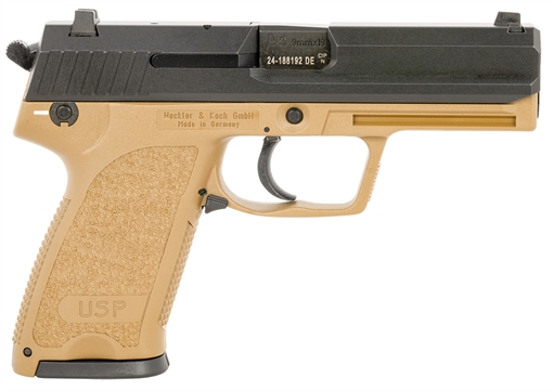 HK USP9 TAC 9MM 2-15R FDE V1 81000353