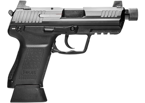 H&K HK45 COMPACT TACTICAL HGA 45 AUTO 4.5IN BBL V1 DA/SA 2/10RD MAGS 81000022