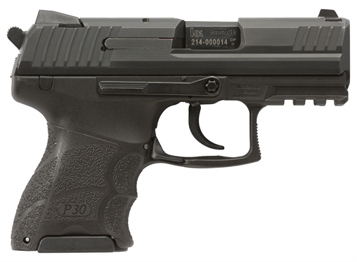 H&K P30SK HGA 9MM 3.27" BBL V3 DA/SA BLACK 2/10RD MAGS 81000086