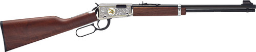Henry 25th Anniversary Lever Action .22 LR, 18.5" Barrel, Nickel Plated Engraved Receiver, American Walnut Stock, 15rd