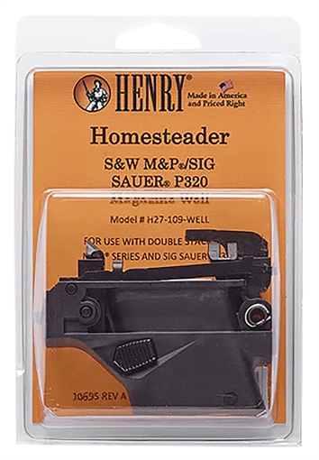 Henry Repeating Arms Homesteader Magazine Well, For Henry Homesteader, Fits Sig 320 and Smith and Wesson M&P Magazines, Matte, Black H27-119-WELL H27109WELL