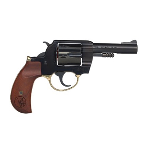Henry Repeating Arms Big Boy Revolver, DA/SA, 357 Magnum/38 Special, 4" Round Barrel, Polished Blue Steel, American Walnut Birdshead Grips, Fixed Notch Rear Sight, Screw On Post Front Sight, Transfer Bar Safety, 6 Rounds, Includes High/Medium/Low Interchan