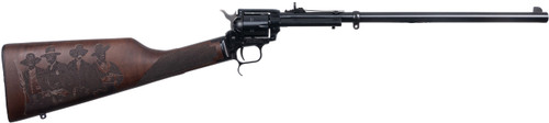 Heritage Rancher 22 LR, 16" Blued Barrel, Tombstone Scene Wood Stock, 6rd