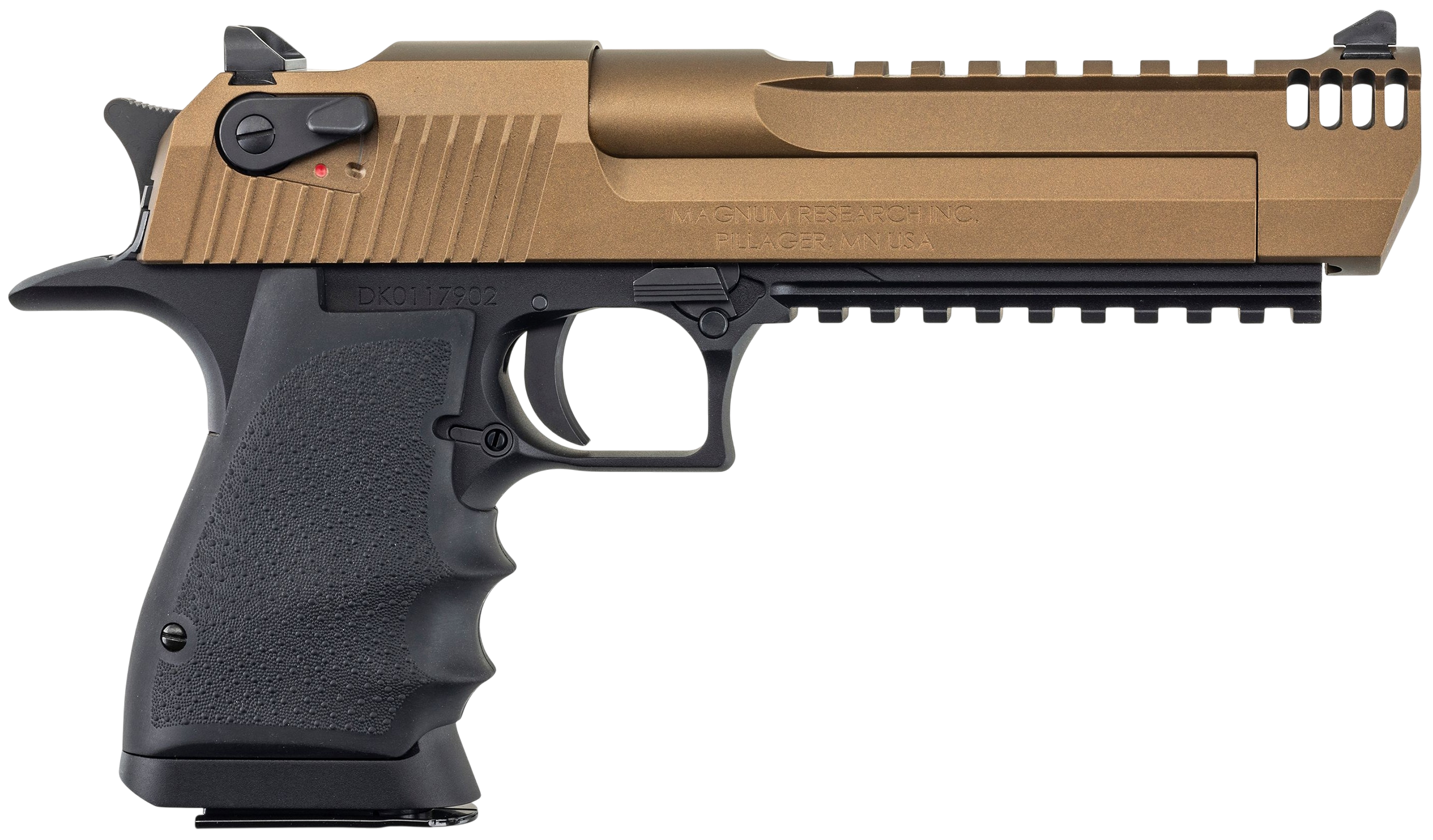 Magnum Research Desert Eagle L6 Pistol DE50L6BB, 50 AE, 6.0in, Rubber Grips, Bronze Cerakote, 7 Rds