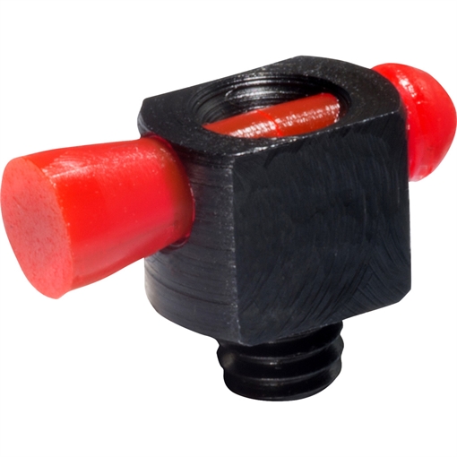 HiViz Spark II Bead Replacement Front Sight Black Red Fiber Optic Universal Threads BD1008R