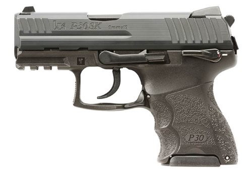 HK P30SK V3 9mm, 3.27" Barrel, Fixed Sights, Thumb Safety, Black, 10rd/13rd