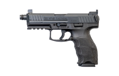 HK VP40 Tactical *Grade B* .40 S&W, 4" TB, Suppressor Height Sights, Black, 13rd