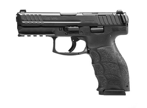 HK VP9 OR *Grade C* 9mm, 4" Barrel, Hi-Vis Front, No Thumb Safety, Black, 17rd