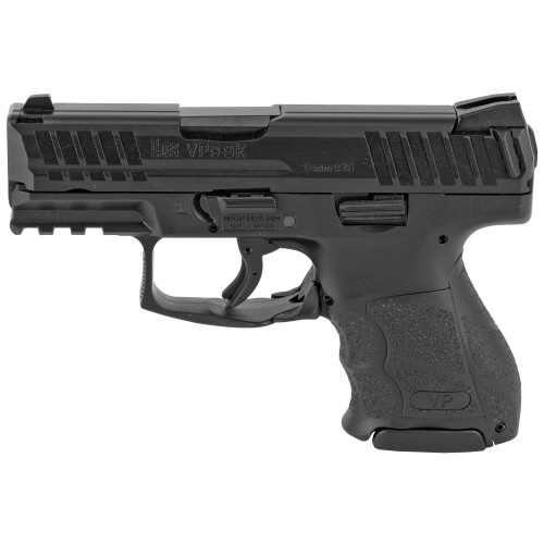 HK VP9SK 9mm, 3.39" Barrel, 3-Dot Sights, Black, 10rd