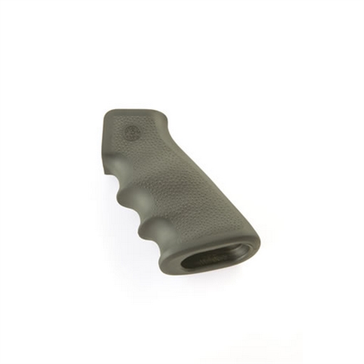 Hogue OverMolded Grip Cobblestone OD Green Rubber with Finger Grooves for AR-15, M16 15001