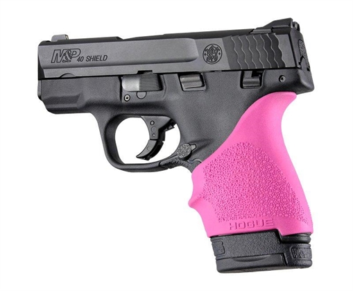 Hogue HandAll Beaver Tail Grip Sleeve S&W M&P Shield Ruger LC9 Glock 26/27 Pink 18407