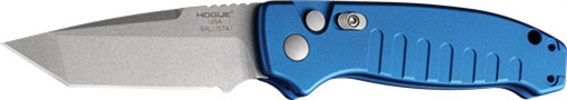 Hogue Ballista I Automatic Folder Knife 3 1/2" Tanto Blade Blue 64123