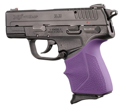Hogue Springfield Armory XD-E 9mm/.45ACP: HandALL Beavertail Grip Sleeve - Purple 17316