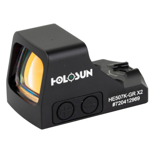 Holosun 507K X2 Reflex Sight, Black, Green 2 MOA Dot, 32 MOA Ring