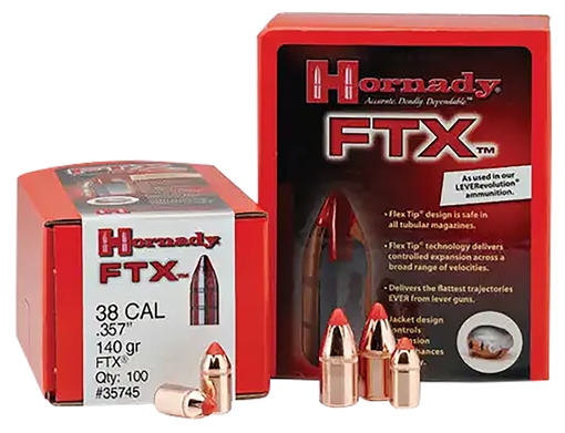 Hornady FTX 45 Cal .452 250 gr Flex Tip eXpanding 50 Per Box/ 25 Case 45201