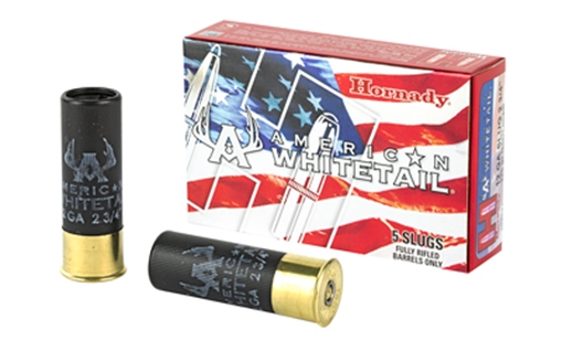Hornady American Whitetail 12 Gauge 2.75" 1 oz InterLock Slug Shot 5 Per Box/ 20 Case 86271