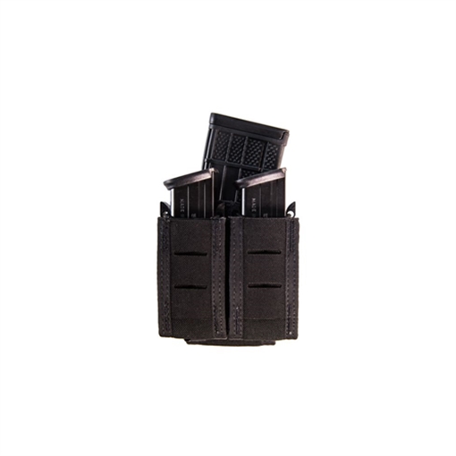 High Speed Gear TACO Duty Double (2 Pistol/1 Rifle), Black Nylon with MOLLE Exterior, Fits MOLLE & 2" Belt 41TP02BK