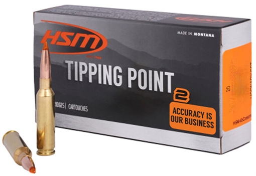 HSM Tipping Point Super Shock Tip 30-06 Springfield 165 gr Hornady SST 20 Per Box/ 400 Case 300646N
